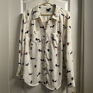 TORRID | Madison Georgette Button-Up Long Sleeve Shirt | Plus Size 1/1X